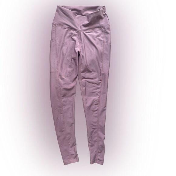 Pro-Fit Basic High Waist Tummy Control Butt Lifting Legging in MAUVE PINK - Picture 10 of 10